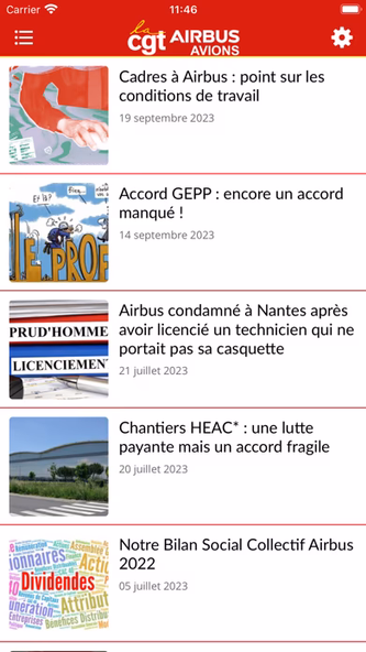 CGT AIRBUS AVIONS Screenshot 1 - AppWisp.com CGT AIRBUS AVIONS Screenshot 1 - AppWisp.com