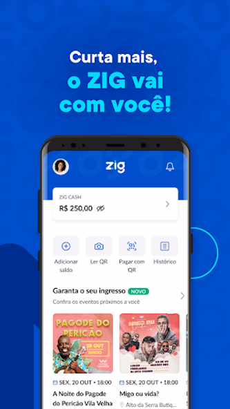 Zig: Ingressos e consumo fácil Screenshot 1 - AppWisp.com Zig: Ingressos e consumo fácil Screenshot 1 - AppWisp.com