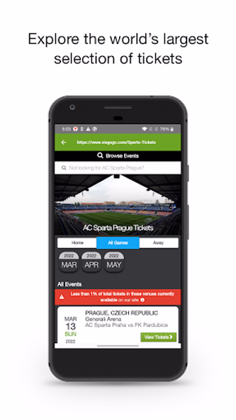 viagogo Tickets Screenshot 2 - AppWisp.com viagogo Tickets Screenshot 2 - AppWisp.com