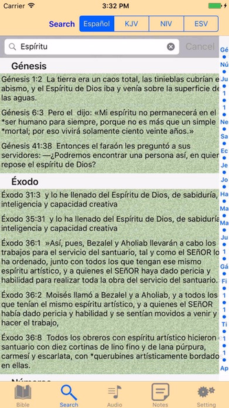 Spanish-English Bilingual Holy Bible Screenshot 4 - AppWisp.com Spanish-English Bilingual Holy Bible Screenshot 4 - AppWisp.com