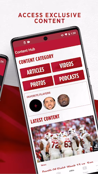 Arizona Cardinals Mobile Screenshot 2 - AppWisp.com Arizona Cardinals Mobile Screenshot 2 - AppWisp.com