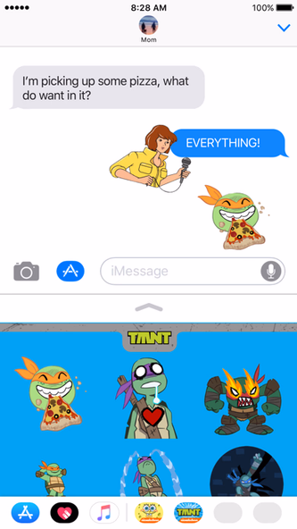 TMNT Stickers for iMessage Screenshot 4 - AppWisp.com TMNT Stickers for iMessage Screenshot 4 - AppWisp.com