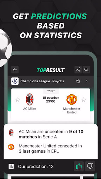 TopResult: football live score Screenshot 3 - AppWisp.com TopResult: football live score Screenshot 3 - AppWisp.com