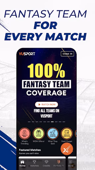 VUSport: Live Cricket & Stats Screenshot 3 - AppWisp.com VUSport: Live Cricket & Stats Screenshot 3 - AppWisp.com