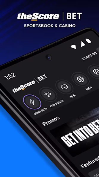 theScore Bet: Sports Betting Screenshot 1 - AppWisp.com theScore Bet: Sports Betting Screenshot 1 - AppWisp.com