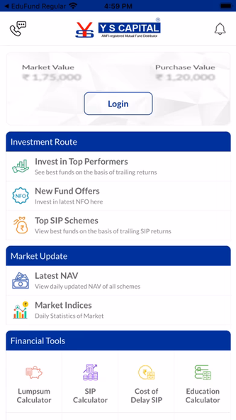 Y S Capital Screenshot 1 - AppWisp.com Y S Capital Screenshot 1 - AppWisp.com