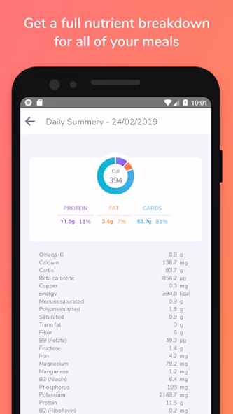 FoodPrint™ - Nutrition Tracker Screenshot 2 - AppWisp.com FoodPrint™ - Nutrition Tracker Screenshot 2 - AppWisp.com