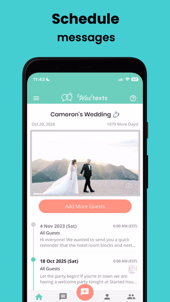 WedTexts - Wedding Texting Screenshot 1 - AppWisp.com WedTexts - Wedding Texting Screenshot 1 - AppWisp.com