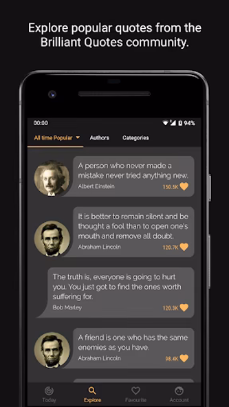Brilliant Quotes Screenshot 4 - AppWisp.com Brilliant Quotes Screenshot 4 - AppWisp.com