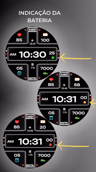Block Time 22 Watch Face Screenshot 3 - AppWisp.com Block Time 22 Watch Face Screenshot 3 - AppWisp.com