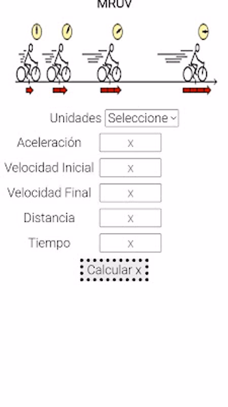 CALCULA MRUV Screenshot 1 - AppWisp.com CALCULA MRUV Screenshot 1 - AppWisp.com