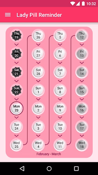 Lady Pill Reminder Screenshot 1 - AppWisp.com Lady Pill Reminder Screenshot 1 - AppWisp.com