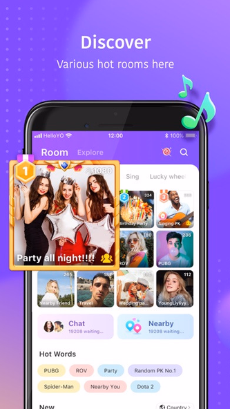 Hello Yo – Group Chat Rooms Screenshot 2 - AppWisp.com Hello Yo – Group Chat Rooms Screenshot 2 - AppWisp.com