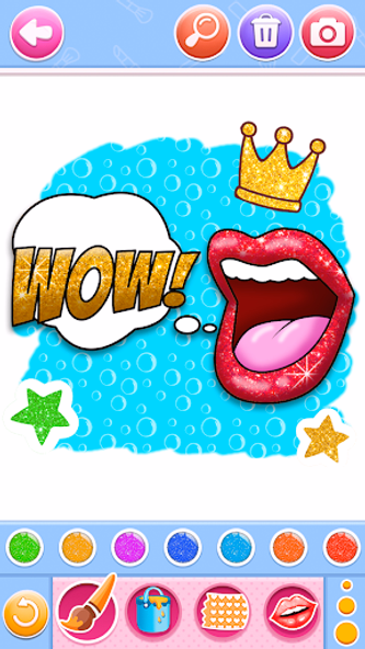 Glitter lips coloring game Screenshot 3 - AppWisp.com Glitter lips coloring game Screenshot 3 - AppWisp.com
