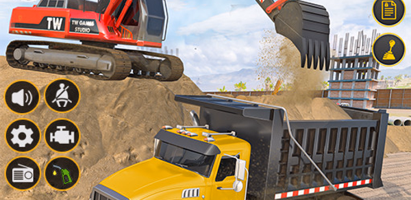 Real Construction Truck Games Header - AppWisp.com Real Construction Truck Games Header - AppWisp.com