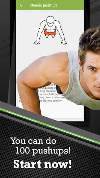 100 Pushups workout BeStronger Screenshot 1 - AppWisp.com