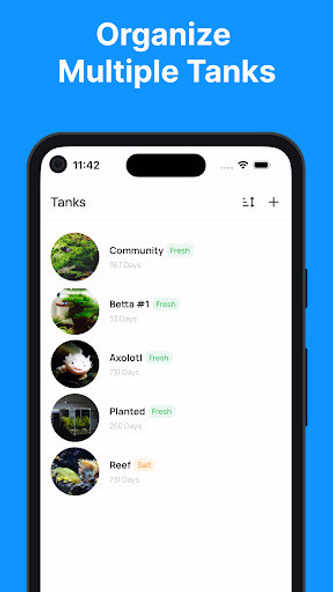 Aquarium Log - Tank management Screenshot 3 - AppWisp.com Aquarium Log - Tank management Screenshot 3 - AppWisp.com