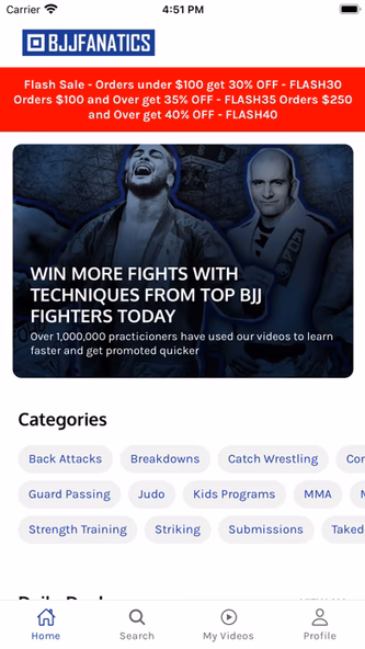 BJJ Fanatics Screenshot 1 - AppWisp.com BJJ Fanatics Screenshot 1 - AppWisp.com