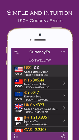 CurrencyEx Convert Screenshot 1 - AppWisp.com CurrencyEx Convert Screenshot 1 - AppWisp.com