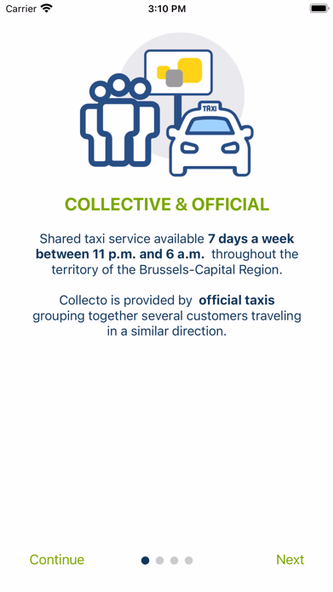 Collecto, your shared taxi Screenshot 1 - AppWisp.com Collecto, your shared taxi Screenshot 1 - AppWisp.com