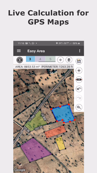 Easy Area : Land Area Measure Screenshot 4 - AppWisp.com Easy Area : Land Area Measure Screenshot 4 - AppWisp.com