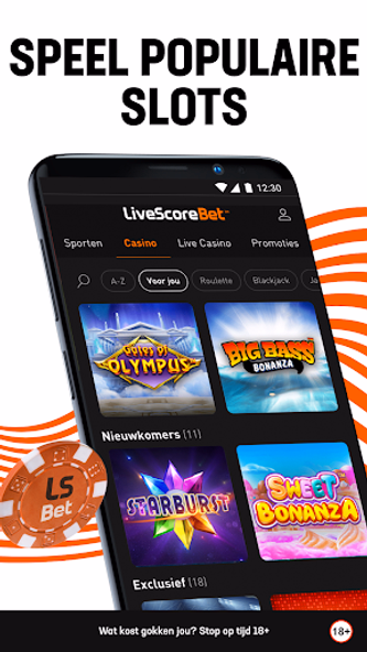 LiveScore Bet: Casino en Sport Screenshot 2 - AppWisp.com LiveScore Bet: Casino en Sport Screenshot 2 - AppWisp.com