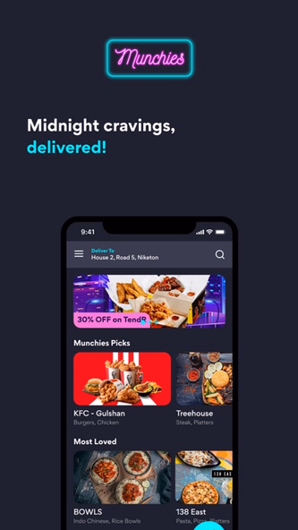 Munchies - Late night delivery Screenshot 1 - AppWisp.com Munchies - Late night delivery Screenshot 1 - AppWisp.com