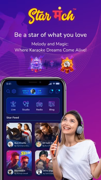StarManch: Sing Karaoke & Chat Screenshot 1 - AppWisp.com StarManch: Sing Karaoke & Chat Screenshot 1 - AppWisp.com