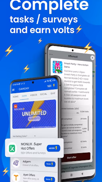 Gamony : Earn Money Everyday Screenshot 1 - AppWisp.com Gamony : Earn Money Everyday Screenshot 1 - AppWisp.com