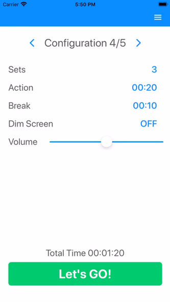 Simple Interval Timer Screenshot 1 - AppWisp.com Simple Interval Timer Screenshot 1 - AppWisp.com