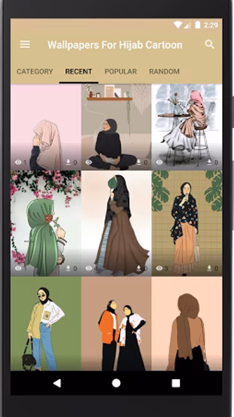 Wallpapers For Hijab Cartoon Screenshot 2 - AppWisp.com Wallpapers For Hijab Cartoon Screenshot 2 - AppWisp.com