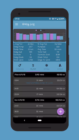 Baby Log (Stash, Nurse, Growth Screenshot 3 - AppWisp.com Baby Log (Stash, Nurse, Growth Screenshot 3 - AppWisp.com