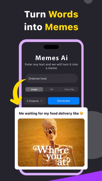 Memes Ai - The Meme Maker Screenshot 1 - AppWisp.com Memes Ai - The Meme Maker Screenshot 1 - AppWisp.com