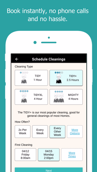 TIDY - Cleaning & Maintenance Screenshot 2 - AppWisp.com TIDY - Cleaning & Maintenance Screenshot 2 - AppWisp.com