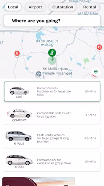 Meru Cabs- Airport & Rental Screenshot 3 - AppWisp.com Meru Cabs- Airport & Rental Screenshot 3 - AppWisp.com