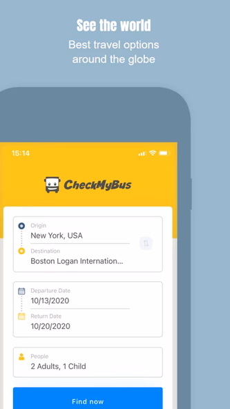 CheckMyBus: Bus Comparison App Screenshot 1 - AppWisp.com CheckMyBus: Bus Comparison App Screenshot 1 - AppWisp.com