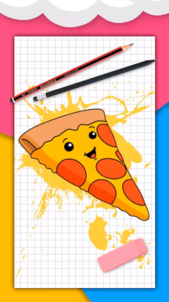 How to draw cute food by steps Screenshot 1 - AppWisp.com How to draw cute food by steps Screenshot 1 - AppWisp.com