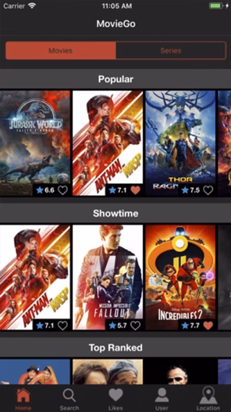 MovieLetsGo Screenshot 1 - AppWisp.com MovieLetsGo Screenshot 1 - AppWisp.com