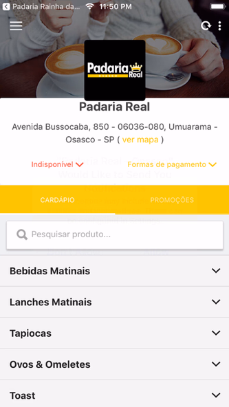 Padaria Real - Osasco Screenshot 2 - AppWisp.com Padaria Real - Osasco Screenshot 2 - AppWisp.com