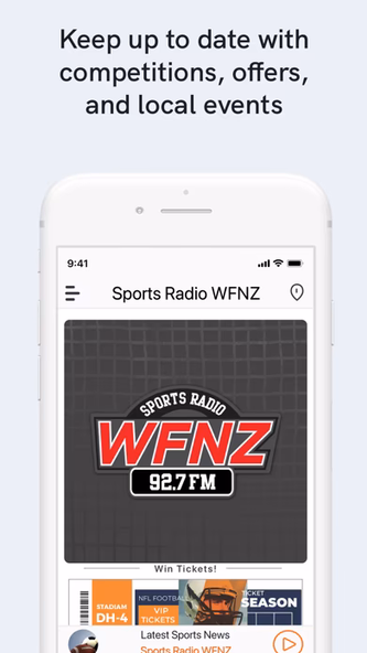 Sports Radio WFNZ Screenshot 3 - AppWisp.com Sports Radio WFNZ Screenshot 3 - AppWisp.com