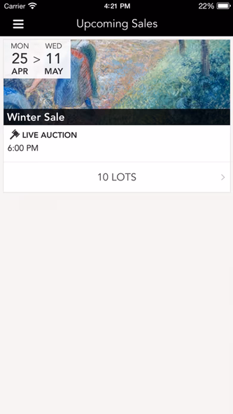 Shapiro Auctions LLC Screenshot 1 - AppWisp.com Shapiro Auctions LLC Screenshot 1 - AppWisp.com