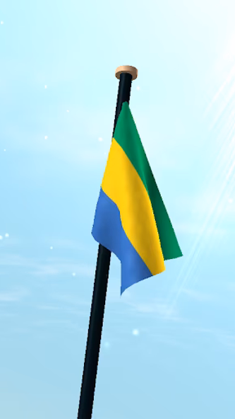 Gabon Flag 3D Free Wallpaper Screenshot 3 - AppWisp.com Gabon Flag 3D Free Wallpaper Screenshot 3 - AppWisp.com