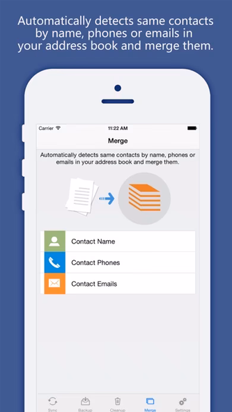 Contacts Sync, Backup & Clean Screenshot 4 - AppWisp.com Contacts Sync, Backup & Clean Screenshot 4 - AppWisp.com