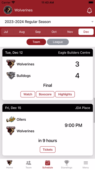 Whitecourt Wolverines Screenshot 3 - AppWisp.com Whitecourt Wolverines Screenshot 3 - AppWisp.com