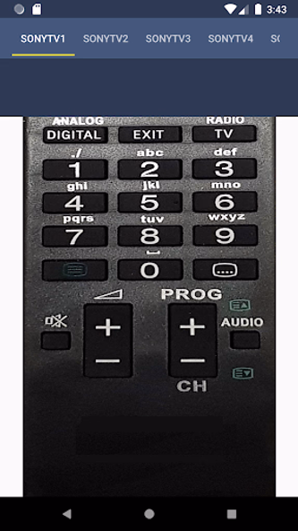 Sony TV Remote Screenshot 3 - AppWisp.com