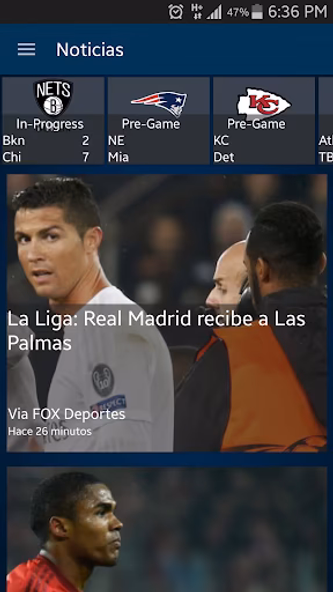 Fox Deportes Screenshot 2 - AppWisp.com Fox Deportes Screenshot 2 - AppWisp.com