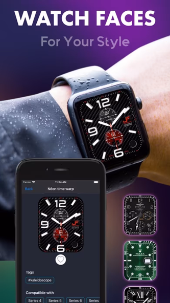 Watch Faces - iWatch Gallery Screenshot 1 - AppWisp.com Watch Faces - iWatch Gallery Screenshot 1 - AppWisp.com