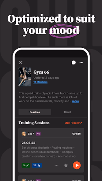 Squaddy: Workout log & groups Screenshot 4 - AppWisp.com Squaddy: Workout log & groups Screenshot 4 - AppWisp.com