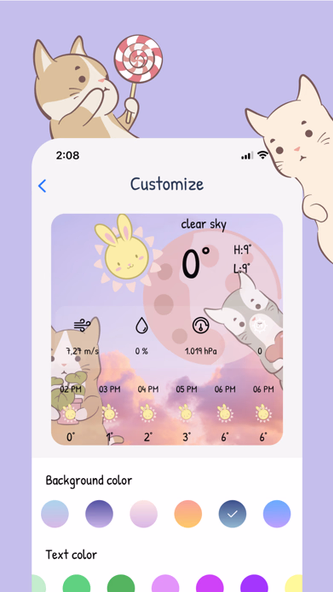 CuteWeather: weather widget Screenshot 2 - AppWisp.com CuteWeather: weather widget Screenshot 2 - AppWisp.com
