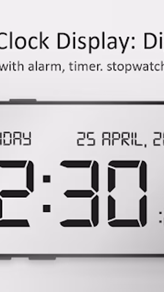 Big Clock Display: Digital Screenshot 1 - AppWisp.com Big Clock Display: Digital Screenshot 1 - AppWisp.com